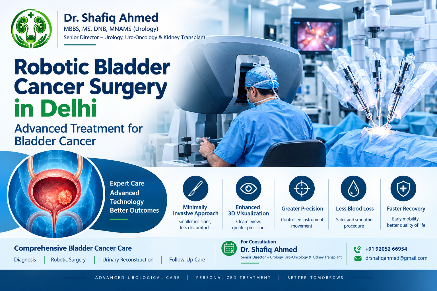 Robotic bladder cancer surgery in Delhi
