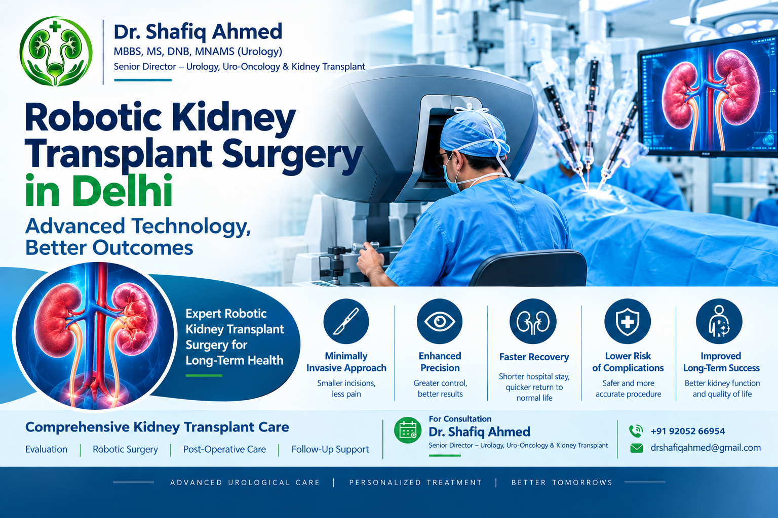 robotic kidney transplant specialist in Delhi